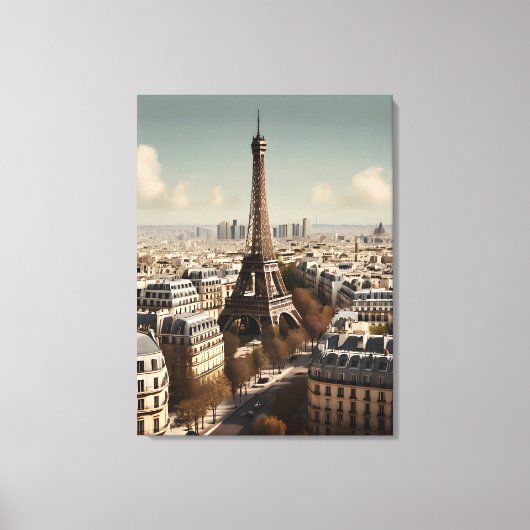 Pariser Vintage-Poster Leinwanddruck (Vorderseite)