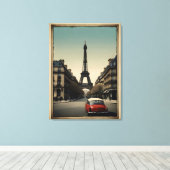 Pariser Vintage-Poster Leinwanddruck (Insitu (Holzboden))