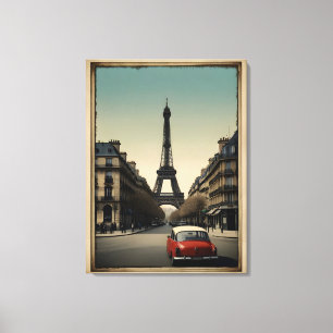 Pariser Vintage-Poster Leinwanddruck