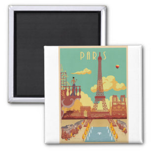 Pariser Vintage-Poster Magnet