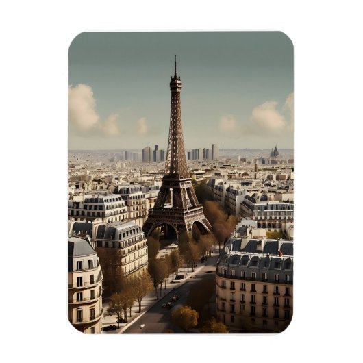 Pariser Vintage-Poster Magnet (Vertikal)