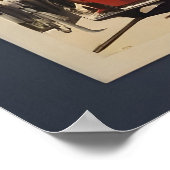 Pariser Vintage-Poster Poster (Ecke)