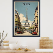 Pariser Vintage-Poster Poster (Küche)