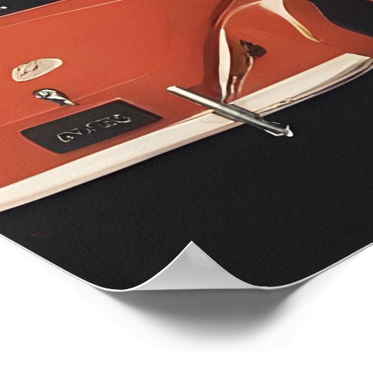 Pariser Vintage-Poster Poster (Ecke)