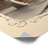 Pariser Vintage-Poster Poster (Ecke)