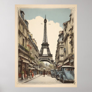 Pariser Vintage-Poster Poster