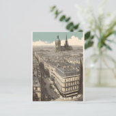 Pariser Vintage-Poster Postkarte (Stehend Vorderseite)