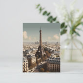 Pariser Vintage-Poster Postkarte (Stehend Vorderseite)