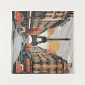 Pariser Vintage-Poster Wandteppich (Vorderseite (Horizontal))