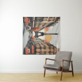 Pariser Vintage-Poster Wandteppich (Beispiel (Horizontal))