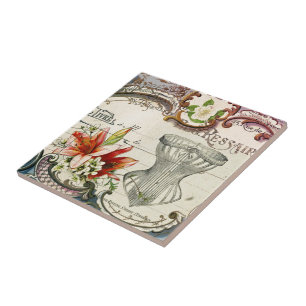 Pariser Vintages Korsett der Girly französischen Fliese