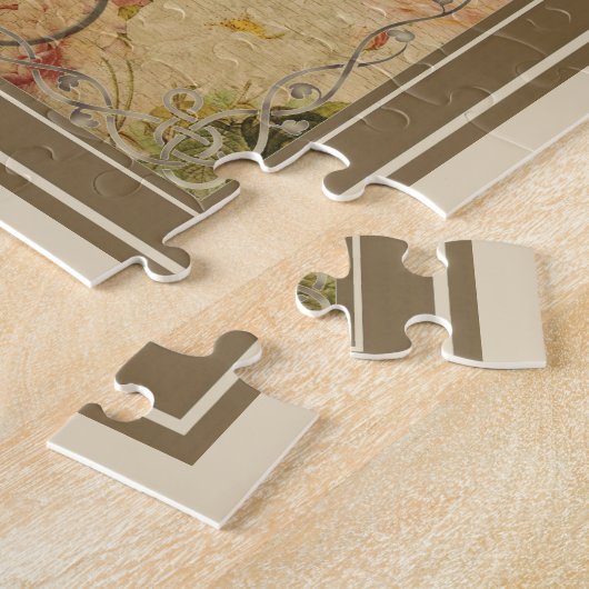 Pariser Vintages mit Eiffel-Turm Puzzle (Seite)