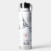 Pariser Wasserflasche Trinkflasche (Hinten)