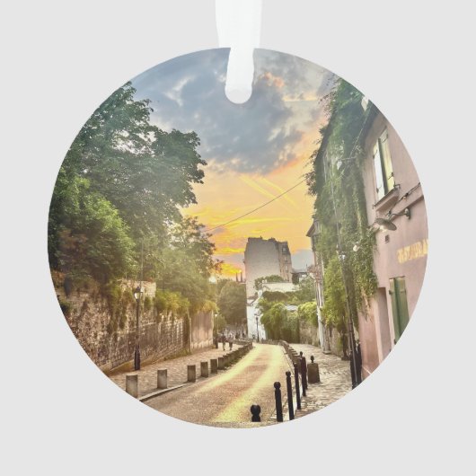 Pariser Weihnachtsbaumdekoration (doppelseitig) Ornament (Rückseite)