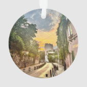 Pariser Weihnachtsbaumdekoration (doppelseitig) Ornament (Rückseite)