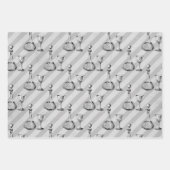 Pariser Wein Geschenkpapier Set (Vorderseite 2)