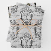 Pariser Wein Geschenkpapier Set (Beispiel)