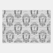 Pariser Wein Geschenkpapier Set (Vorderseite)