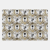 Pariser Wein Geschenkpapier Set (Vorderseite)