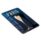 Pariser Wein trinken Vintages Reiseplakat Magnet (Rechte Seite)