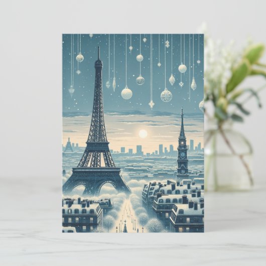 Pariser Winter Elegance - Weihnachten in der Stadt (Stehend Vorderseite)