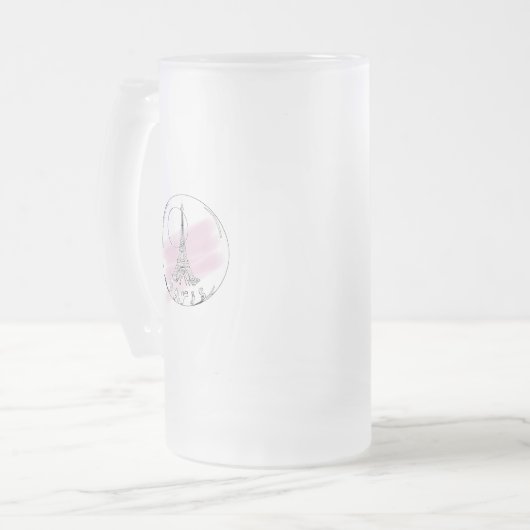 Parisfio Mattglas Bierglas (Vorderseite Links)