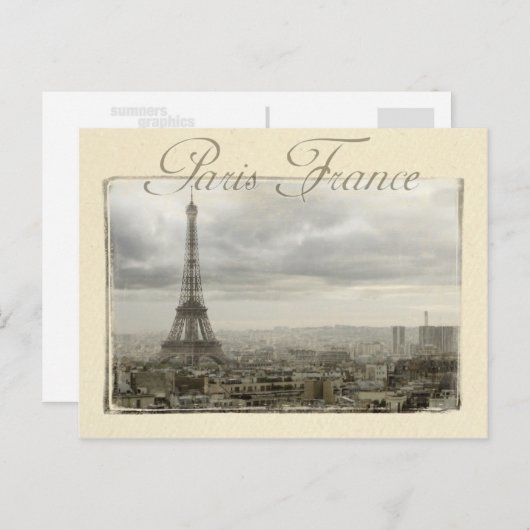 Parisfrance Postkarte (Vorne/Hinten)
