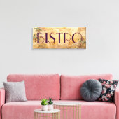 Parisian Bistro Sign Leinwanddruck (Insitu (Wohnzimmer))