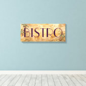 Parisian Bistro Sign Leinwanddruck (Insitu (Holzboden))