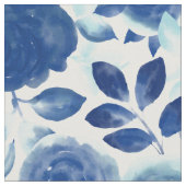 PARISIAN BLOOM Blue Rose Stoff (Nahaufnahme)