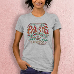 Parisian Bloom Liebe Symphony Womens Slim Fit T-Shirt