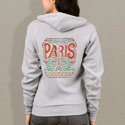 Parisian Bloom Love Symphony Women Full-Zip Hoodie