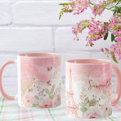 Parisian Blossom - Personalisierte Tasse des Eiffe