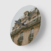 Parisian Building Runde Wanduhr (Winkel)