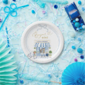 Parisian Cafe Boy Baby Shower Pappteller (Party)