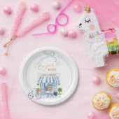 Parisian Cafe Boy Baby Shower Pappteller (Party)