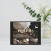 Parisian Café Scene Postkarte (Stehend Vorderseite)