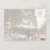 Parisian Café Scene Postkarte (Rückseite)
