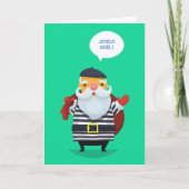 Parisian Chic Santa Karte (Vorderseite)