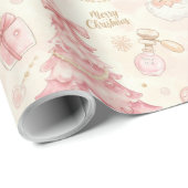 Parisian Coquette Christmas Geschenkpapier (Rolleneckpunkt)