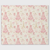Parisian Coquette Christmas Geschenkpapier (Flach)