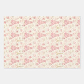 Parisian Coquette Christmas Geschenkpapier Set (Vorderseite)