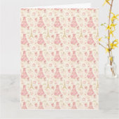 Parisian Coquette Christmas Karte (Gelbe Blume)