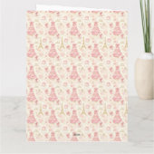 Parisian Coquette Christmas Karte (Rückseite)