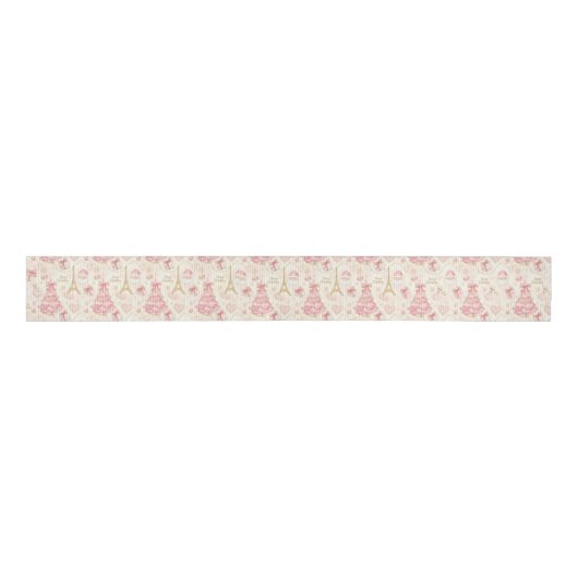 Parisian Coquette Christmas Ripsband (Vorderseite)