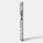 Parisian Girl  – Cute Eiffel Tower & Café Street  Case-Mate iPhone Hülle (Rückseite / Links)