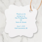 Parisian-inspired in Blue with zu Romantic Wreath Geschenkanhänger (Rückseite)