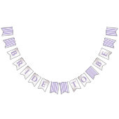 Parisian Lilac Stripe Brautparty Wimpelkette (Alle)