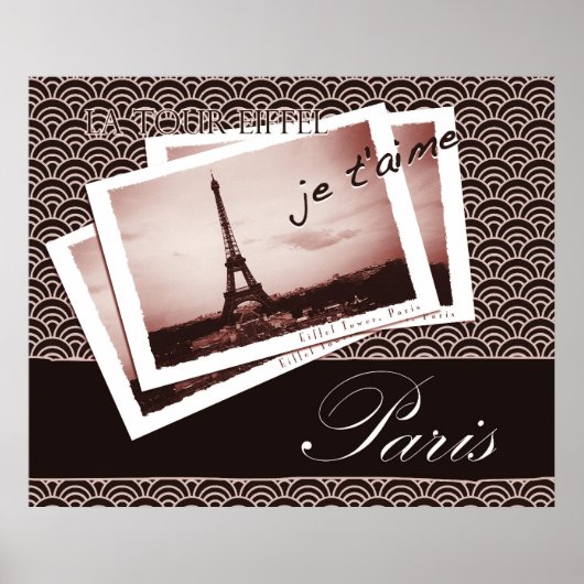 Parisian Postcards Poster or Print (Vorne)