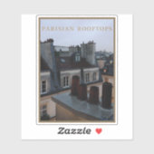 Parisian Rooftops Aufkleber (Blatt)